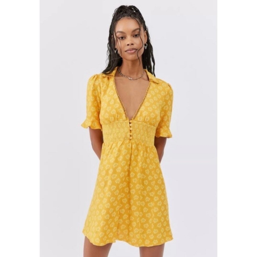 URBAN OUTFITTERS Marigold Summer Dress L